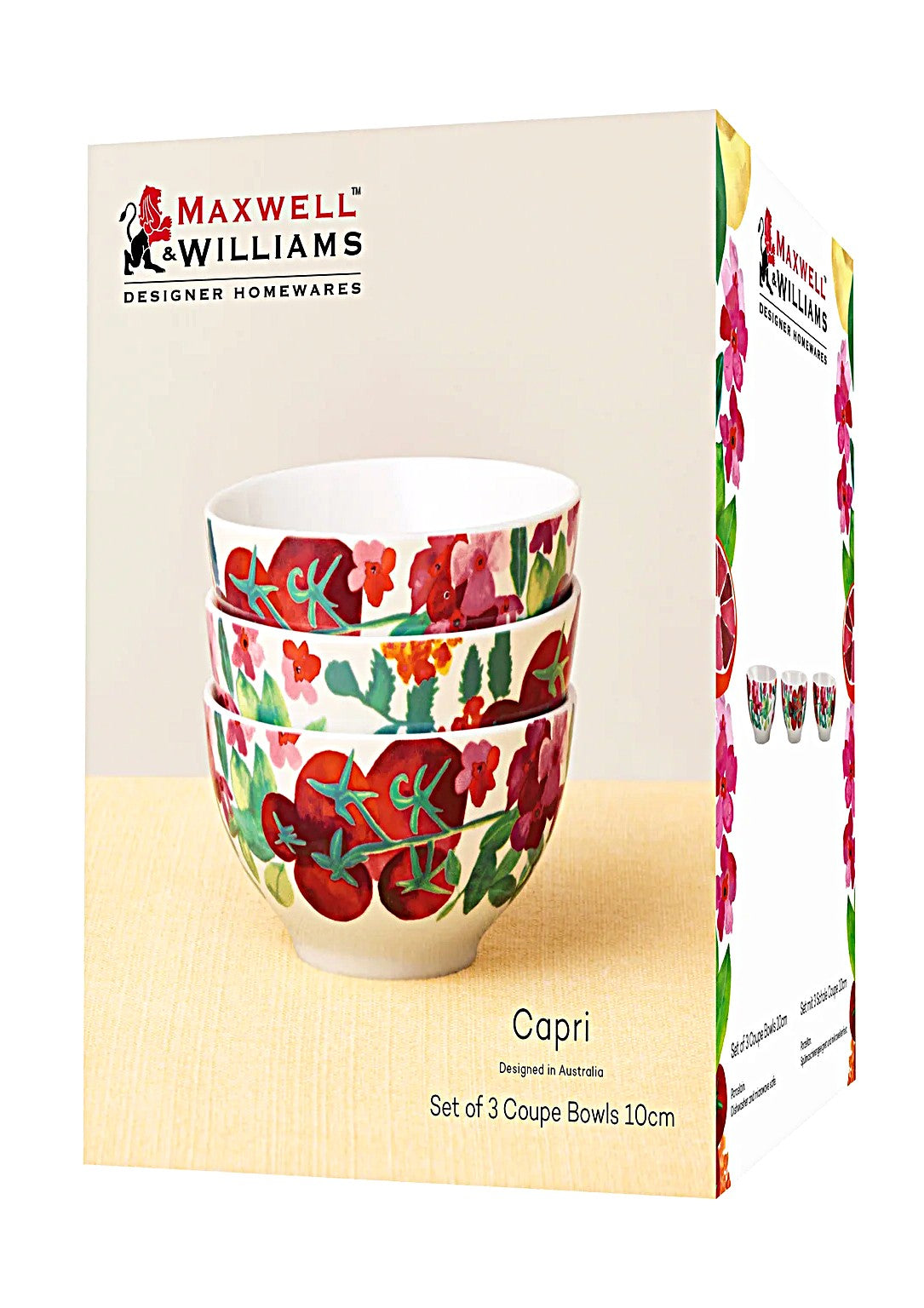 Maxwell & Williams Capri Bowls Set of 3 Porcelain