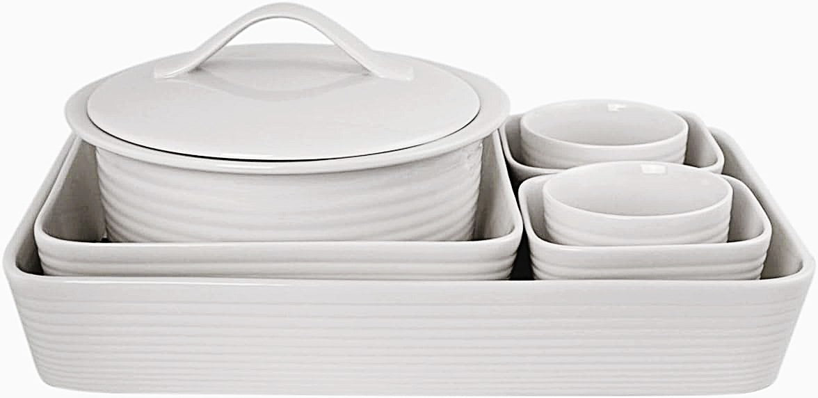 Gordon Ramsay Maze White 7-Piece Bakeware Set