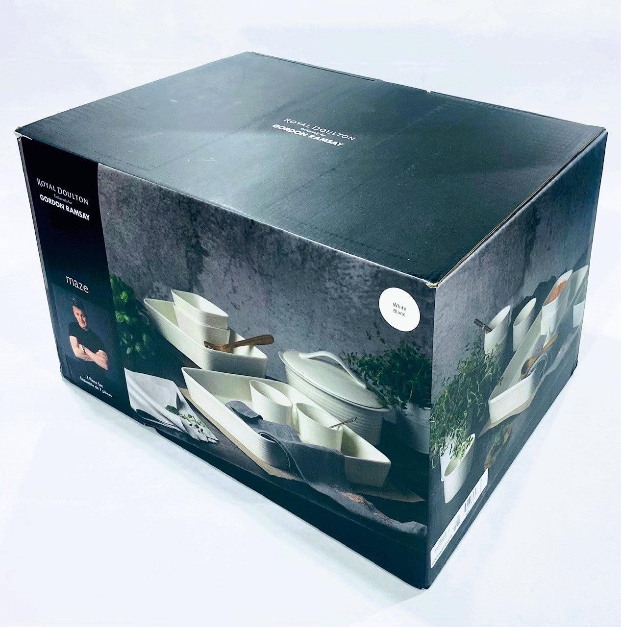 Gordon Ramsay Maze White 7-Piece Bakeware Set