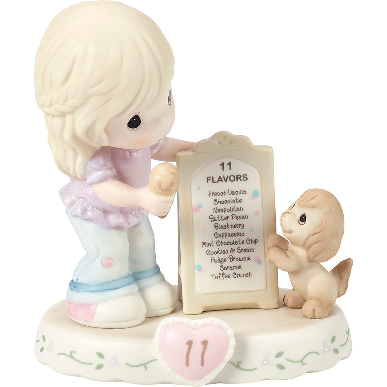 Precious Moments Age 11 Girl Birthday Gifts, Growing in Grace, Porcelain Figurine