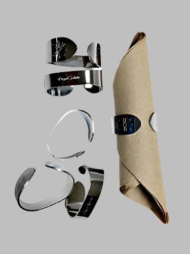 Flatware 78 Piece Set 18/10 Stainless Steel Tulip Gold from Carl Weill, Service for 12 people include 12 serving piece set