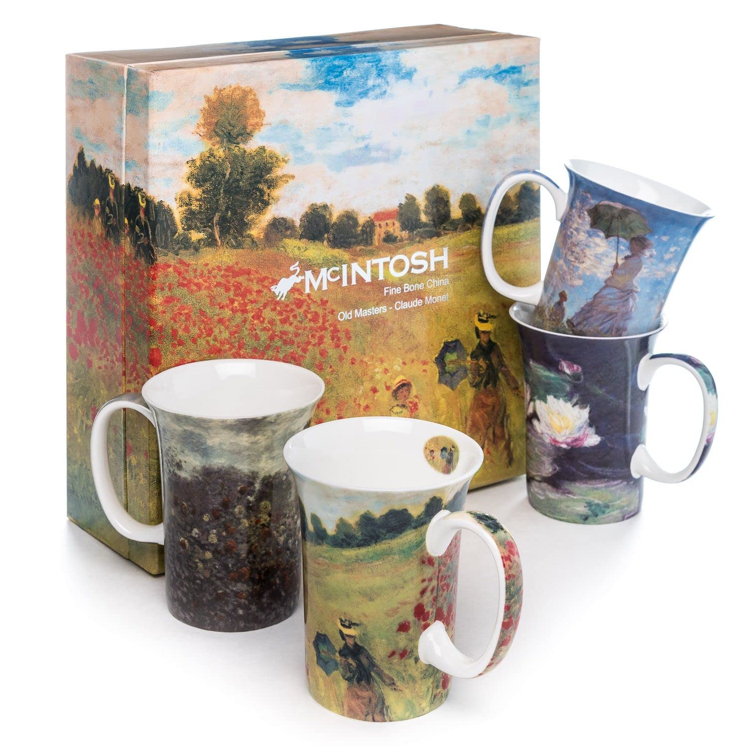 Monet Mugs Set of 4, Multicolors McIntosh Classics