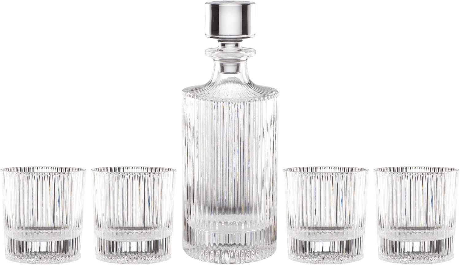 Oneida Wallingford 5 Piece Whiskey Crystal Set