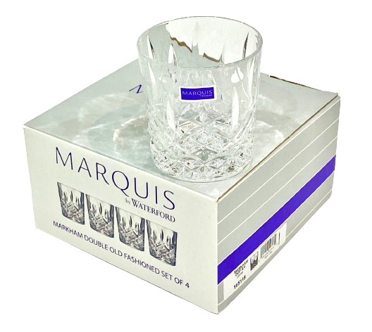 Waterford Markham Double Old Fashion set of 4 Crystal - Marquis Collection