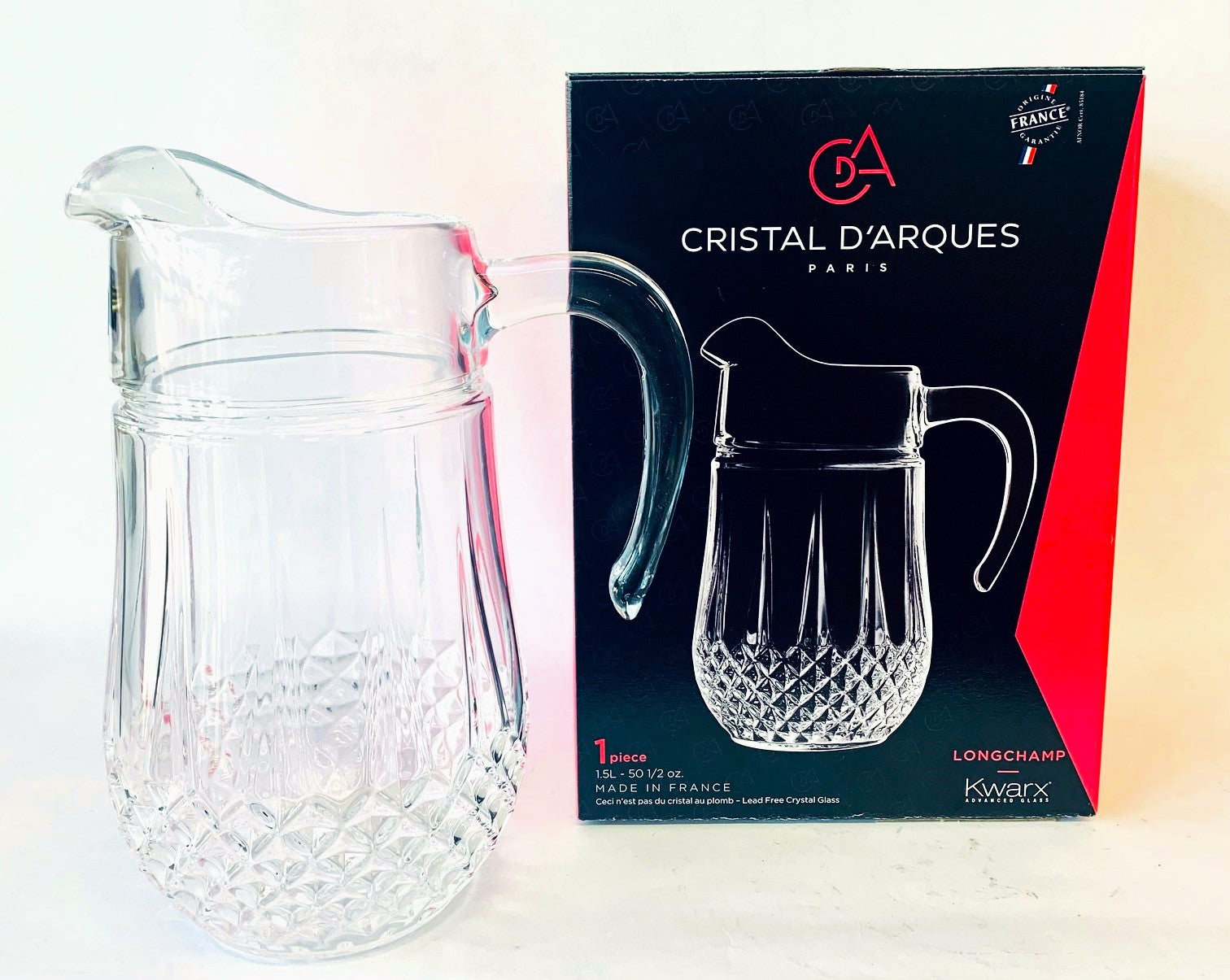Longchamp Jug By Cristal D'Arques 1.5L 50.5-OZ