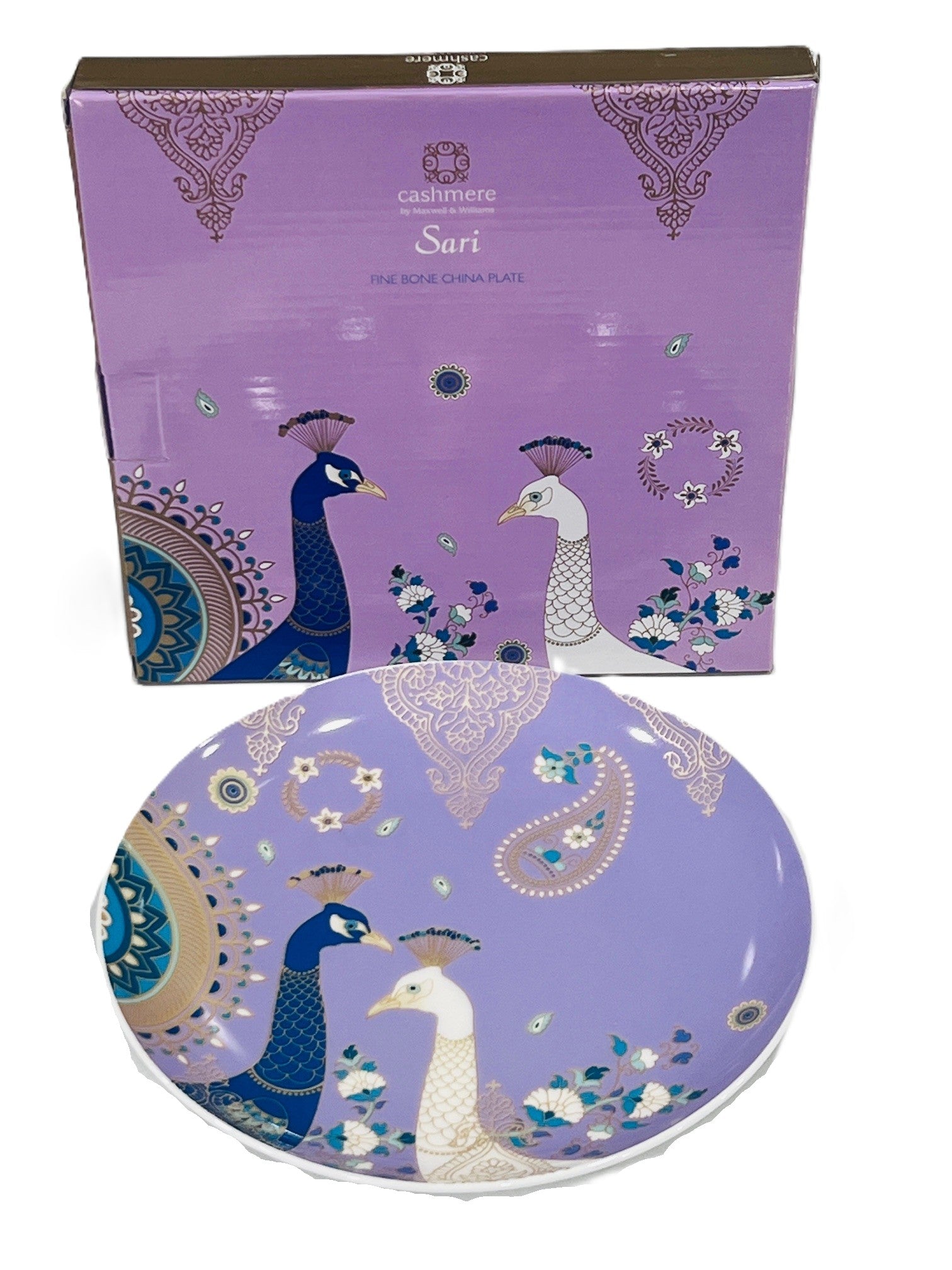 Maxwell & Williams Sari 4 Plates 20cm Lilac