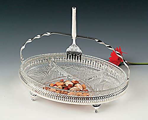 Queen Anne hors d'oeuvres Oval & Fork Tarnish Resistant Silver plated Tableware
