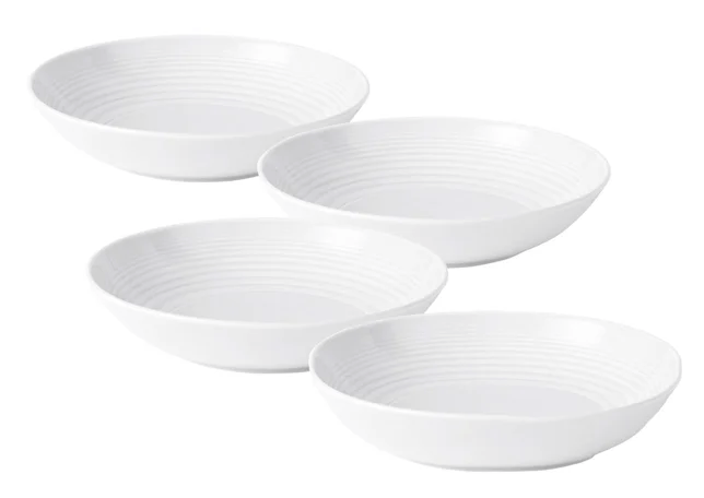 Royal Doulton Gordon Ramsay Maze White Bowl/Pasta 4 piece set Porcelain