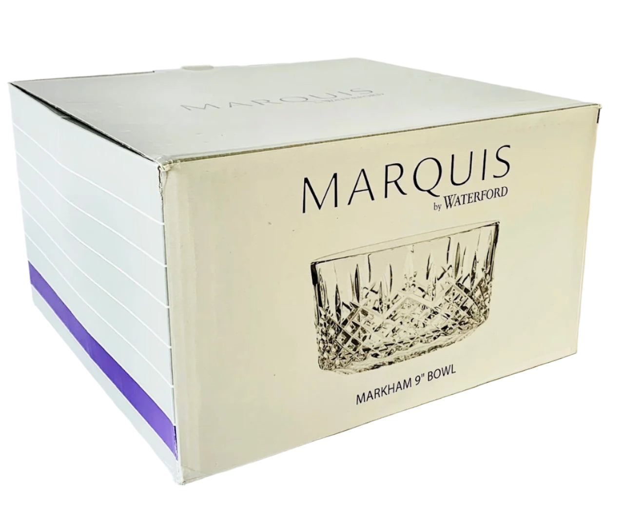 Waterford Markham Bowl Crystal 9" Round, Marquis Collection