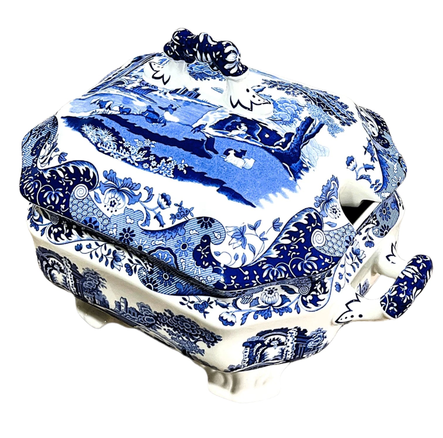 Spode Blue Italian Soup Tureen 3.4Litre Porcelain