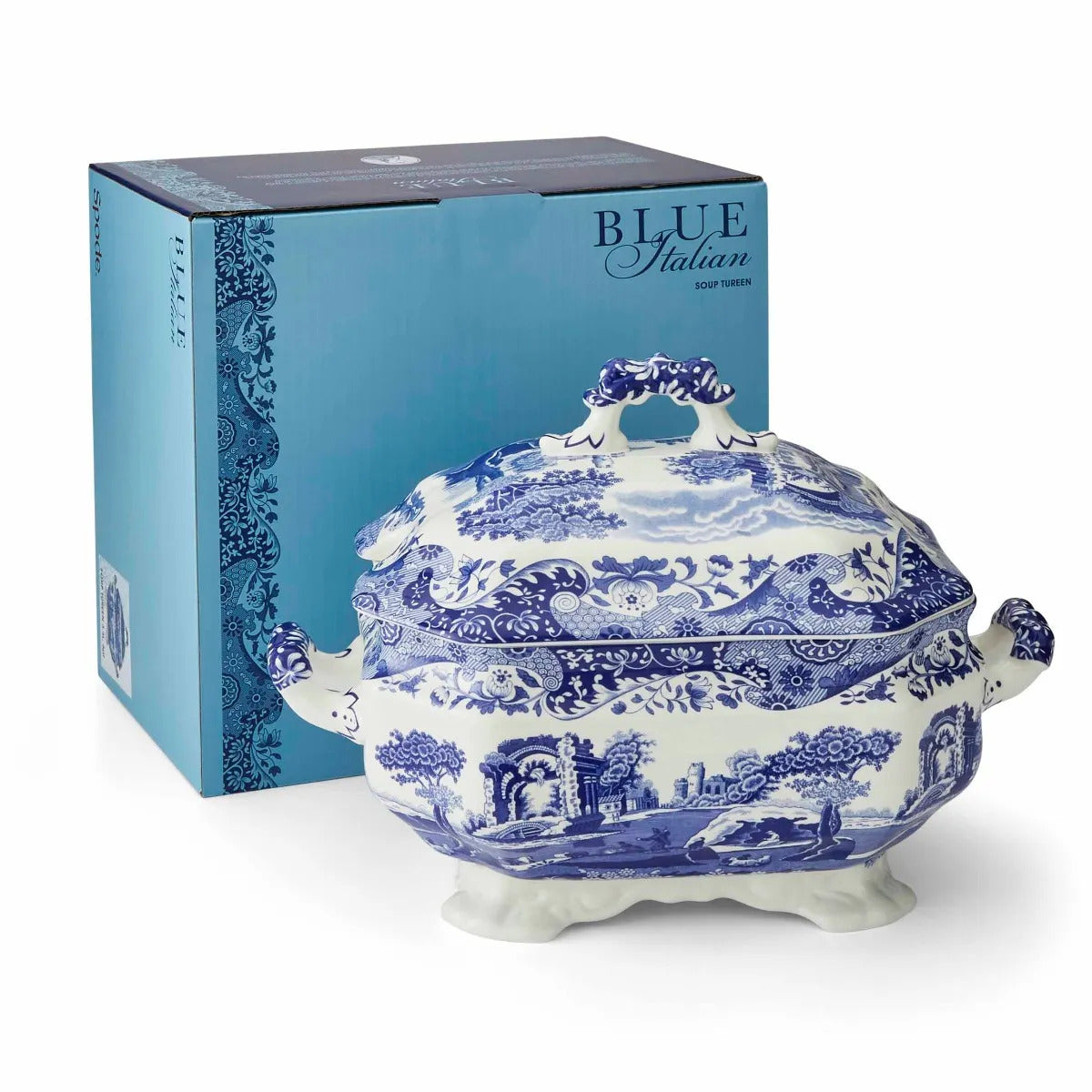 Spode Blue Italian Soup Tureen 3.4Litre Porcelain