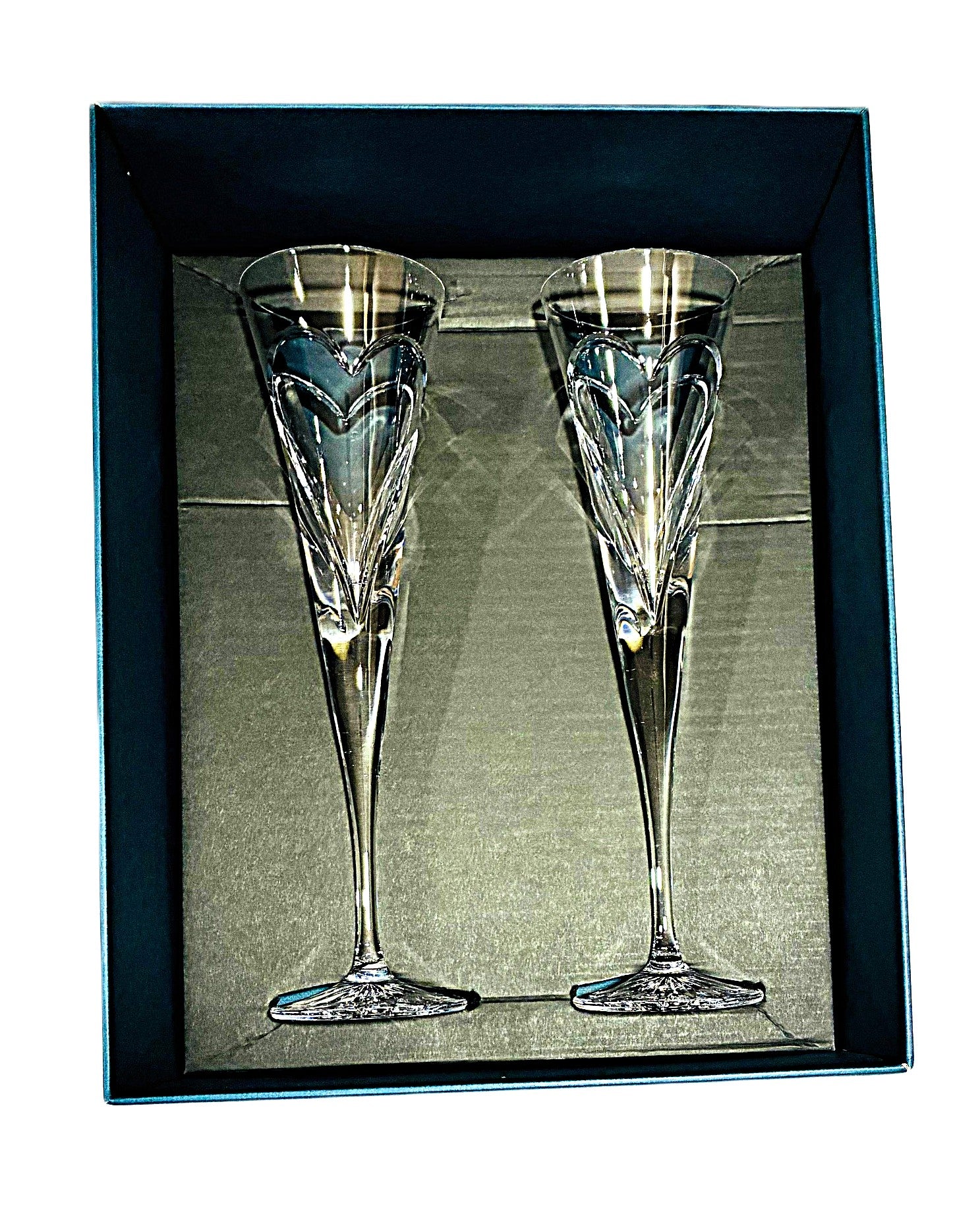 Waterford Wishes Romance Toasting Flute Pair 4.5oz