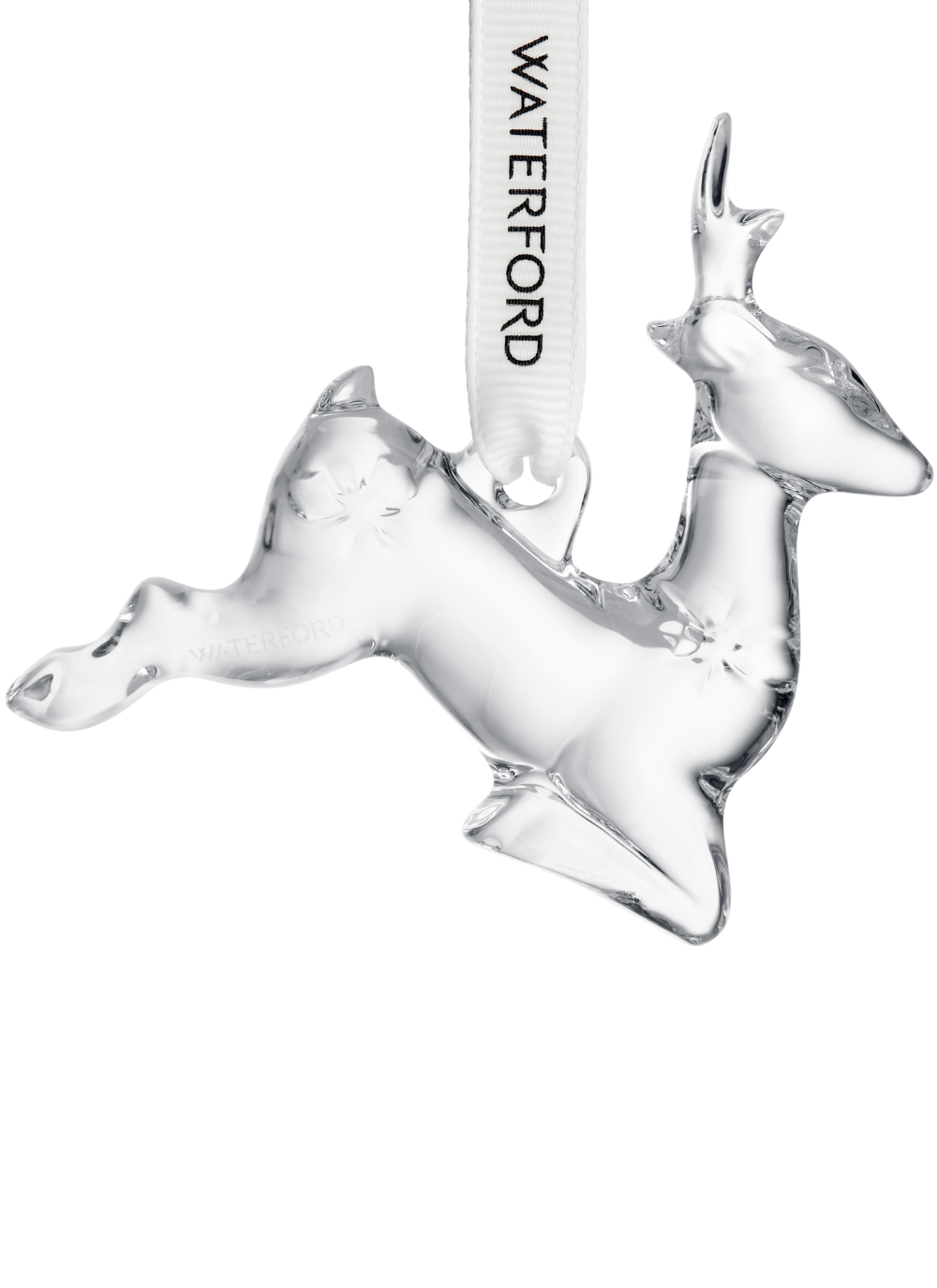 Waterford Reindeer Ornament Crystal Made in Slovenia