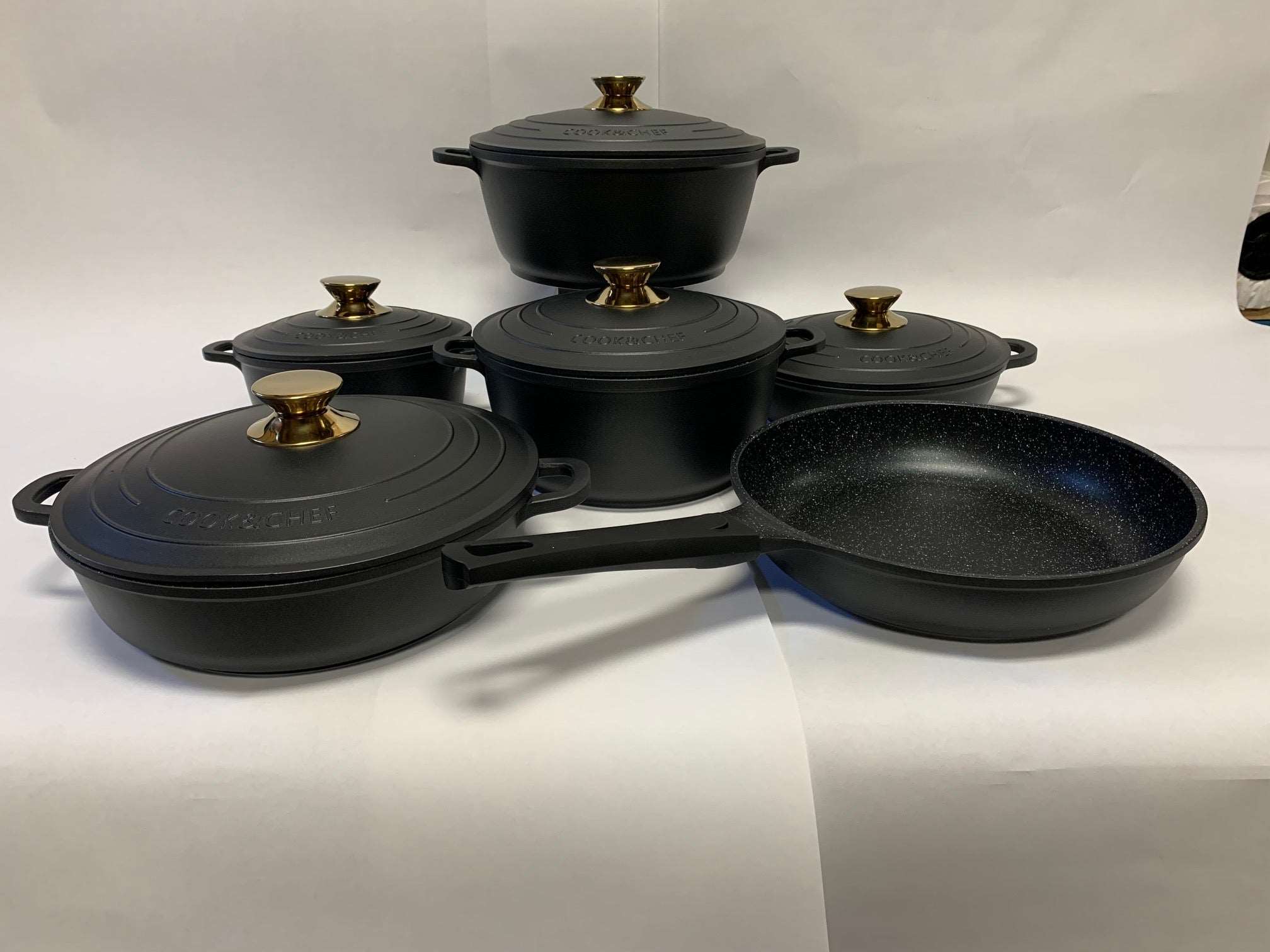 Granite Cookware 11 Piece set - JLO Collection - Royal Gift