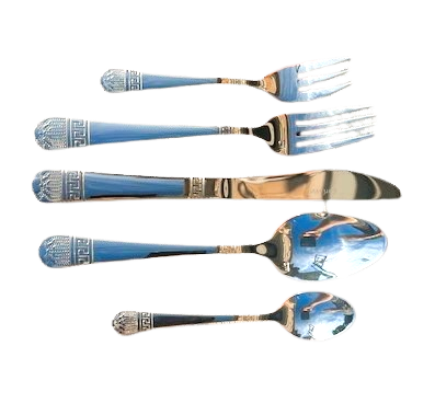 Flatware 18/10 Stainless Steel 78 Piece Cutlery Set Venus from Carl Weill, Service for 12 people include 12 serving piece set