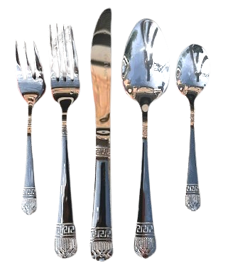 Flatware 78 Piece Set 18/10 Stainless Steel Venus from Carl Weill, Service for 12 people include 12 serving piece set