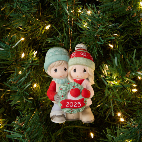 Our First Christmas Together porcelain 2025 Dated Ornament 251004