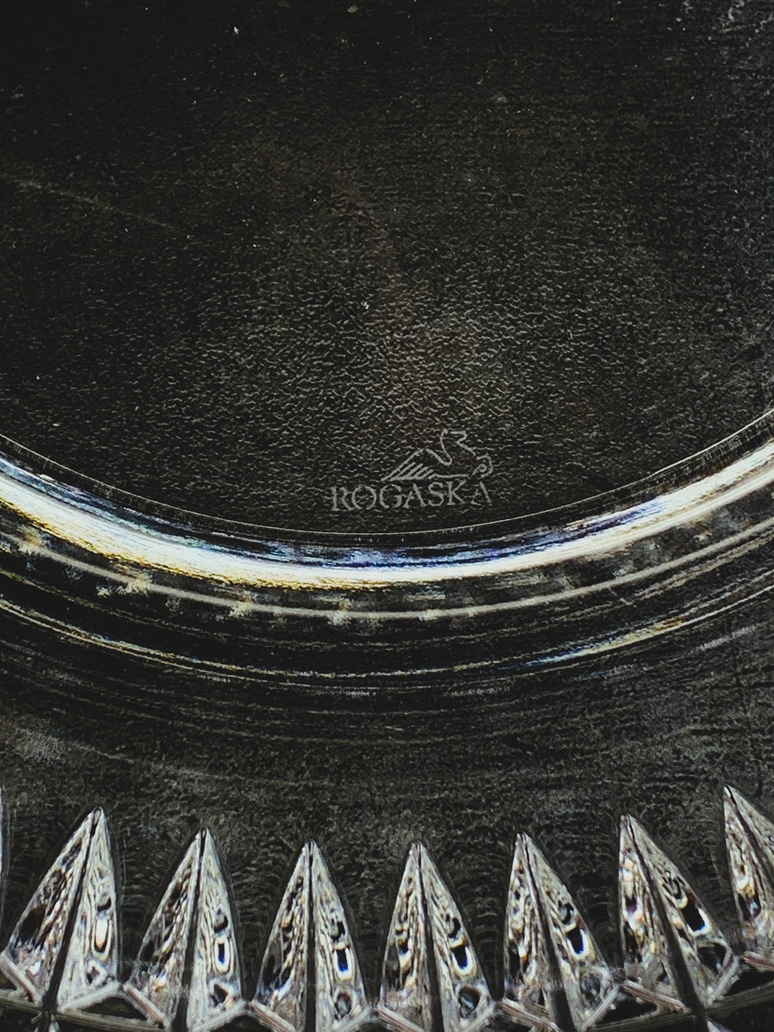 Rogaska Diamond Bowl Lead Crystal Hand Cut in Slovenia
