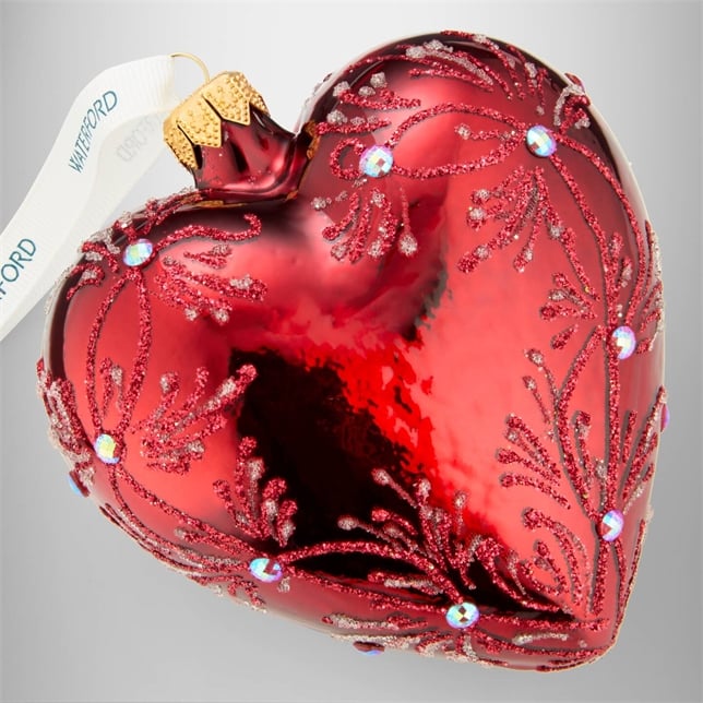 Waterford Holiday Heirloom Red heart ornament