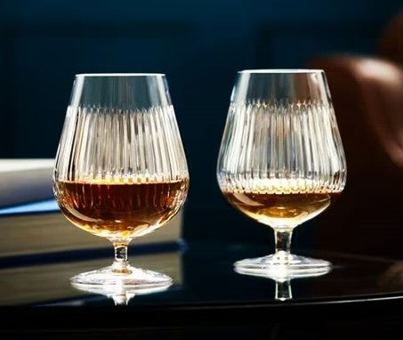 Waterford Connoisseur Aras Brandy Pair Crystal 17-OZ 510-ML