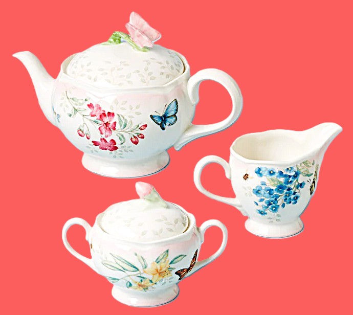 Lenox Butterfly Meadow Tea Set