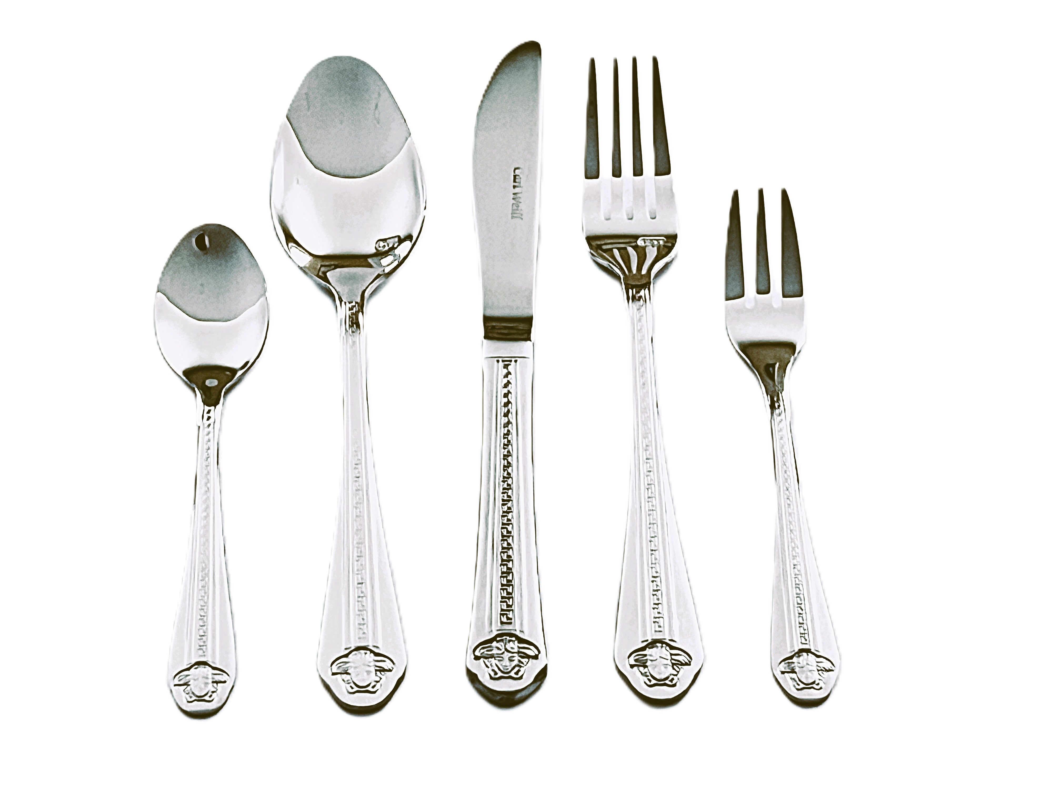 Flatware 78 Piece Set cutlery 18/10 Stainless Steel Versalion from Carl Weill, Service for 12 people include 12 serving piece set