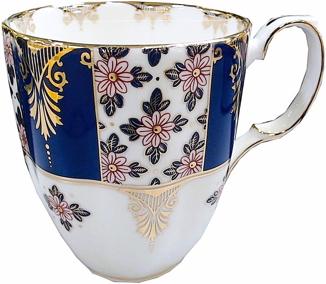 Royal Albert Mug 100 Years Anniversary Regency Blue 1900 Bone China, 14-oz