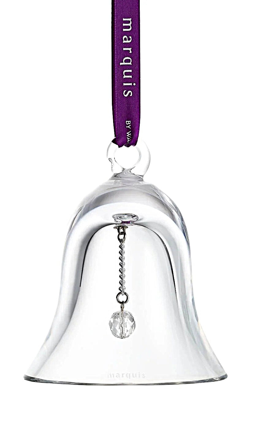 Waterford Holiday Bell Crystal Ornament By Marquis Collection