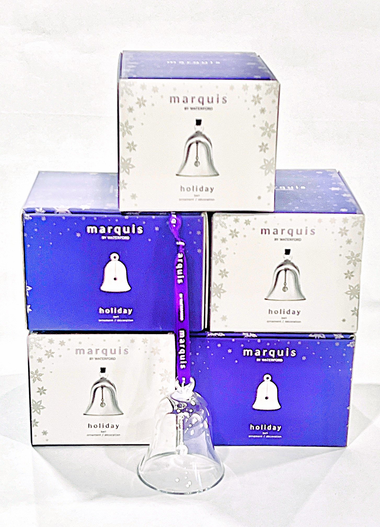 Waterford Holiday Bell Crystal Ornament By Marquis Collection