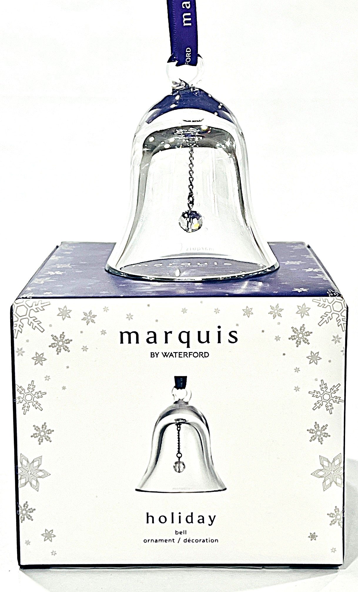 Waterford Holiday Bell Crystal Ornament By Marquis Collection