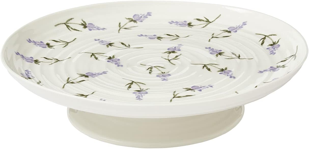 Sophie Conran Lavandula Cake plate Footed 12" round X 2.75" high