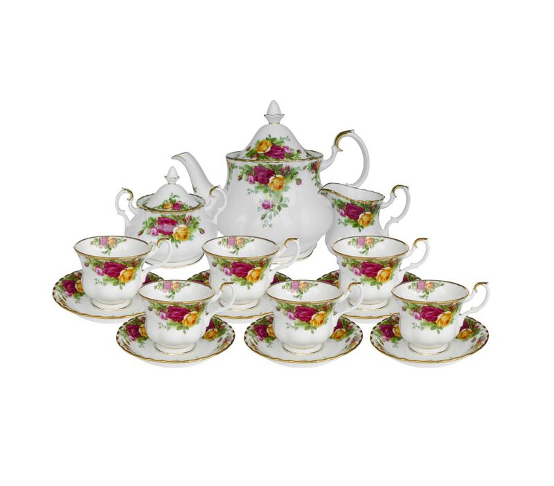 Royal Albert Old Country Roses 15 Piece Tea Set