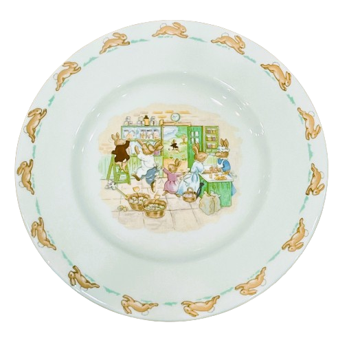Bunnykins Plate 20-CM Made Assorted Motif by Royal Doulton Bone china