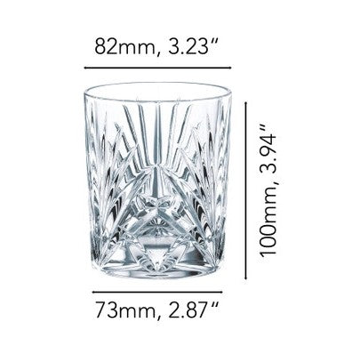 Nachtmann Palais Double Old Fashion Crystal Glasses Set of 6 Made in Germany