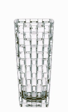 Bossa Nova Vase Crystal made by Nachtmann Germany 8"tall X 3.7"top X 2.75"base