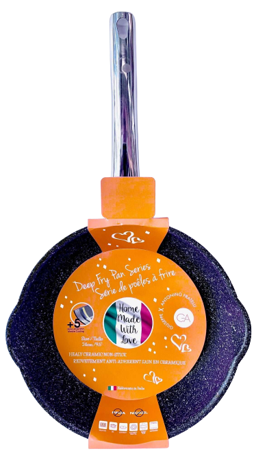 Frypan Healthy Ceramic Non-Stick 24cm 5 Ply Marble Coating