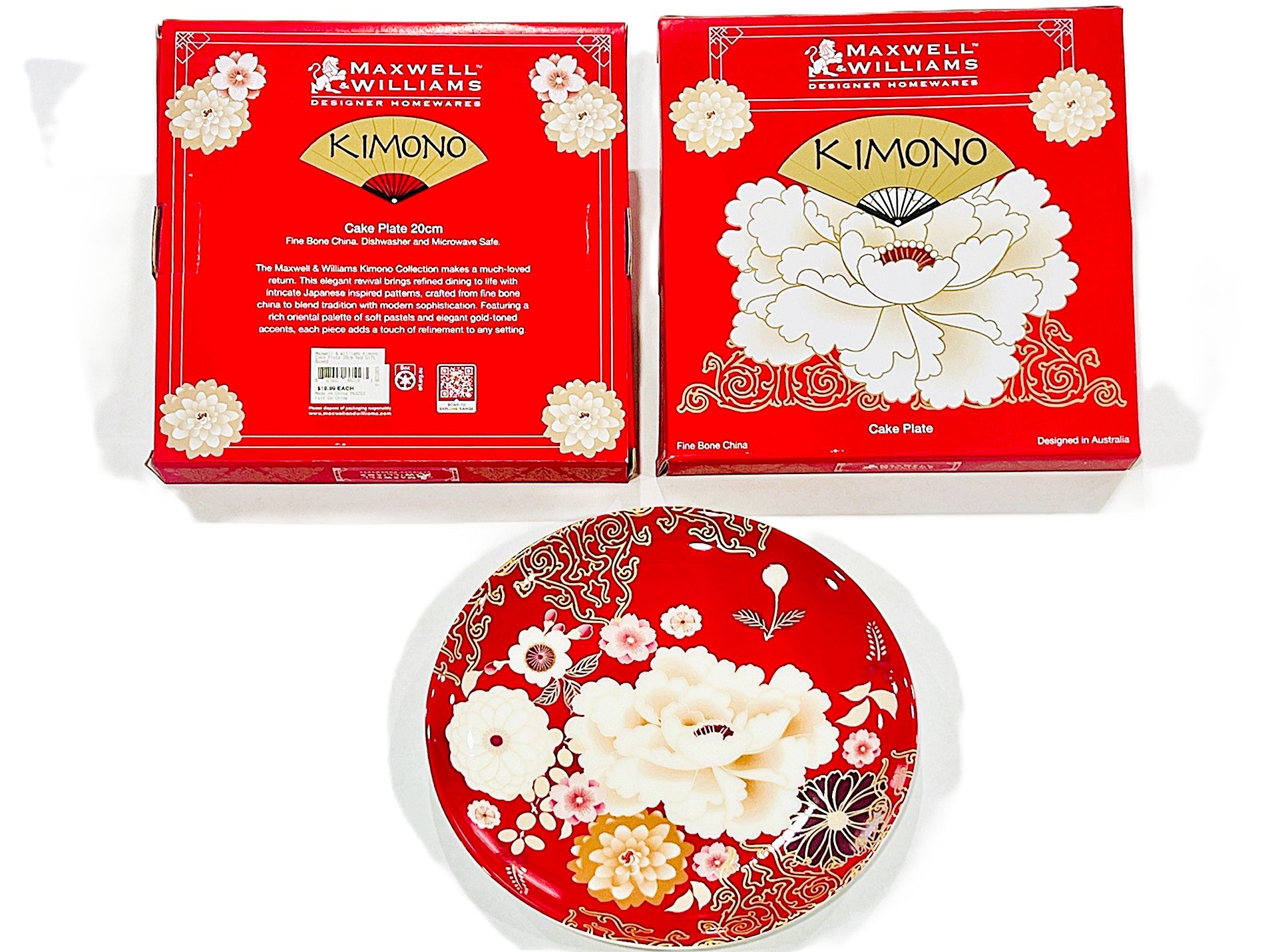 Maxwell & Williams Kimono Plate Red 20-CM