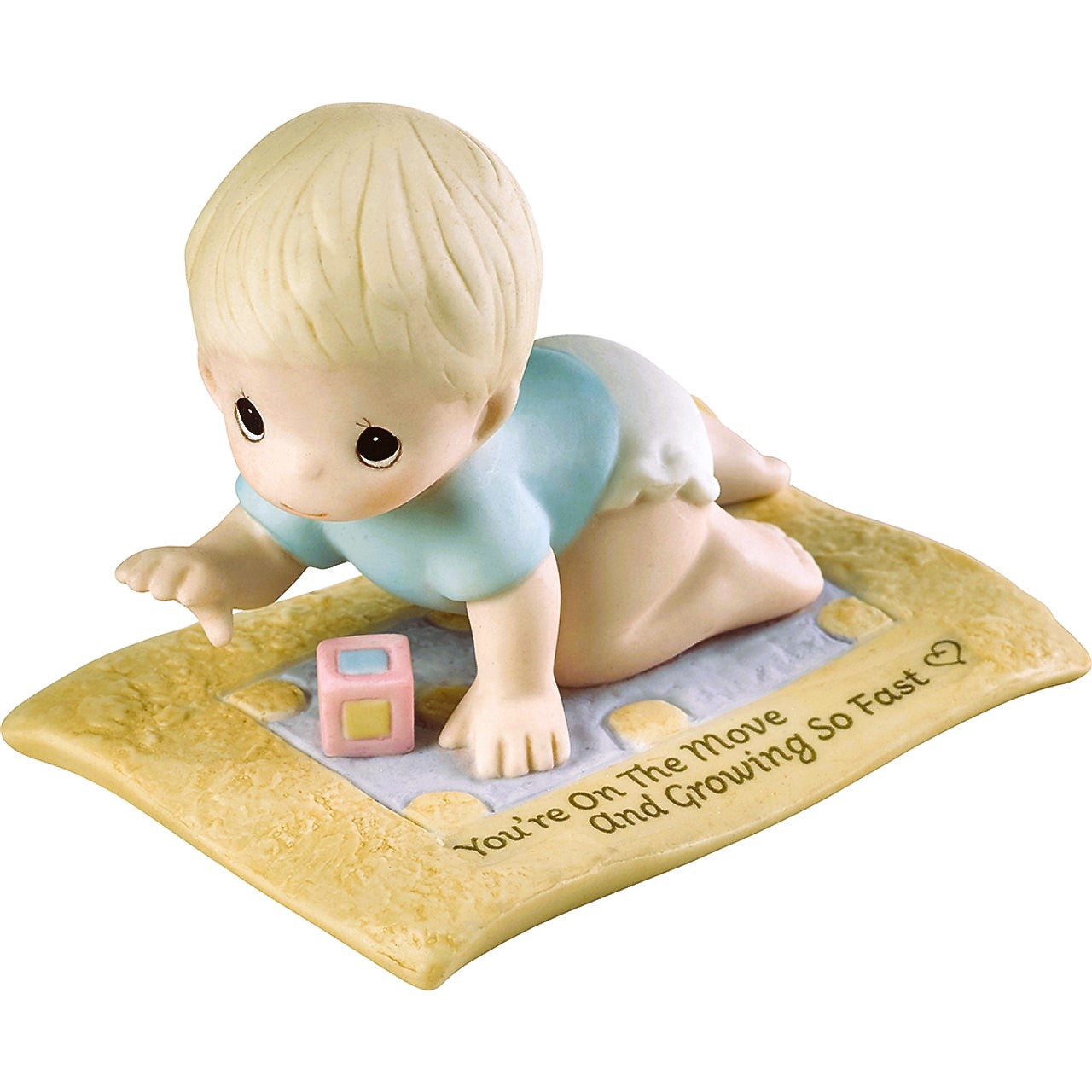 Precious Moments Baby You're On The Move And Growing So Fast Bisque Figurine