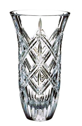 Waterford Lacey crystal Vase 9" Marquis collection