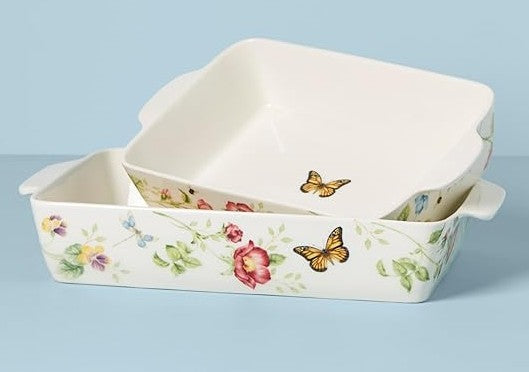 Lenox Butterfly Meadow Rectangular Baker 2-Piece Set