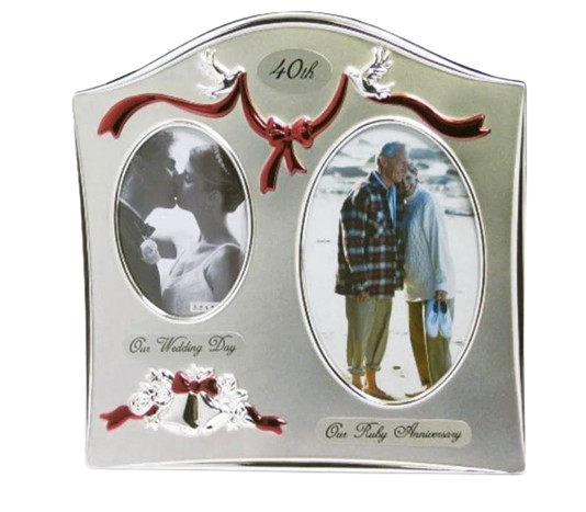 40th Anniversary Frame Double Picture (Then & Now)