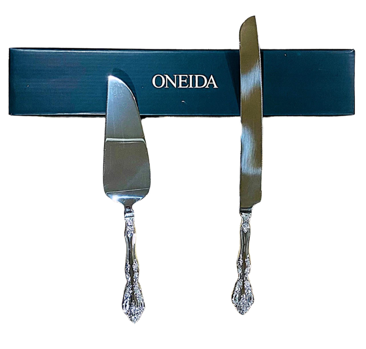 Oneida Michelangelo 2-Piece Fine Cake Set, Stainless Steel 2765002C