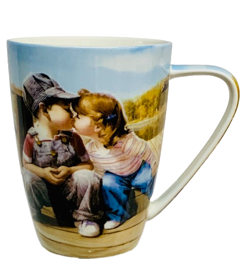 Mug Boy & Girl Kissing Bone China Euart Collection