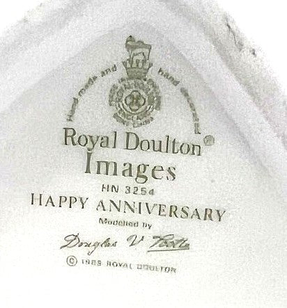 Royal Doulton Happy Anniversary Figurine HN3254 Images Collection White