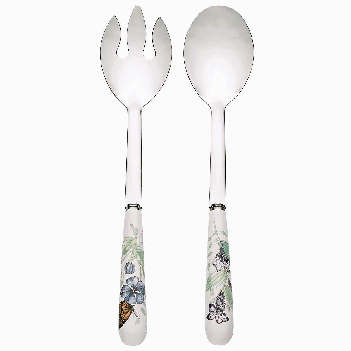 Lenox Butterfly Meadow Spoon 2 piece Salad Serving Set