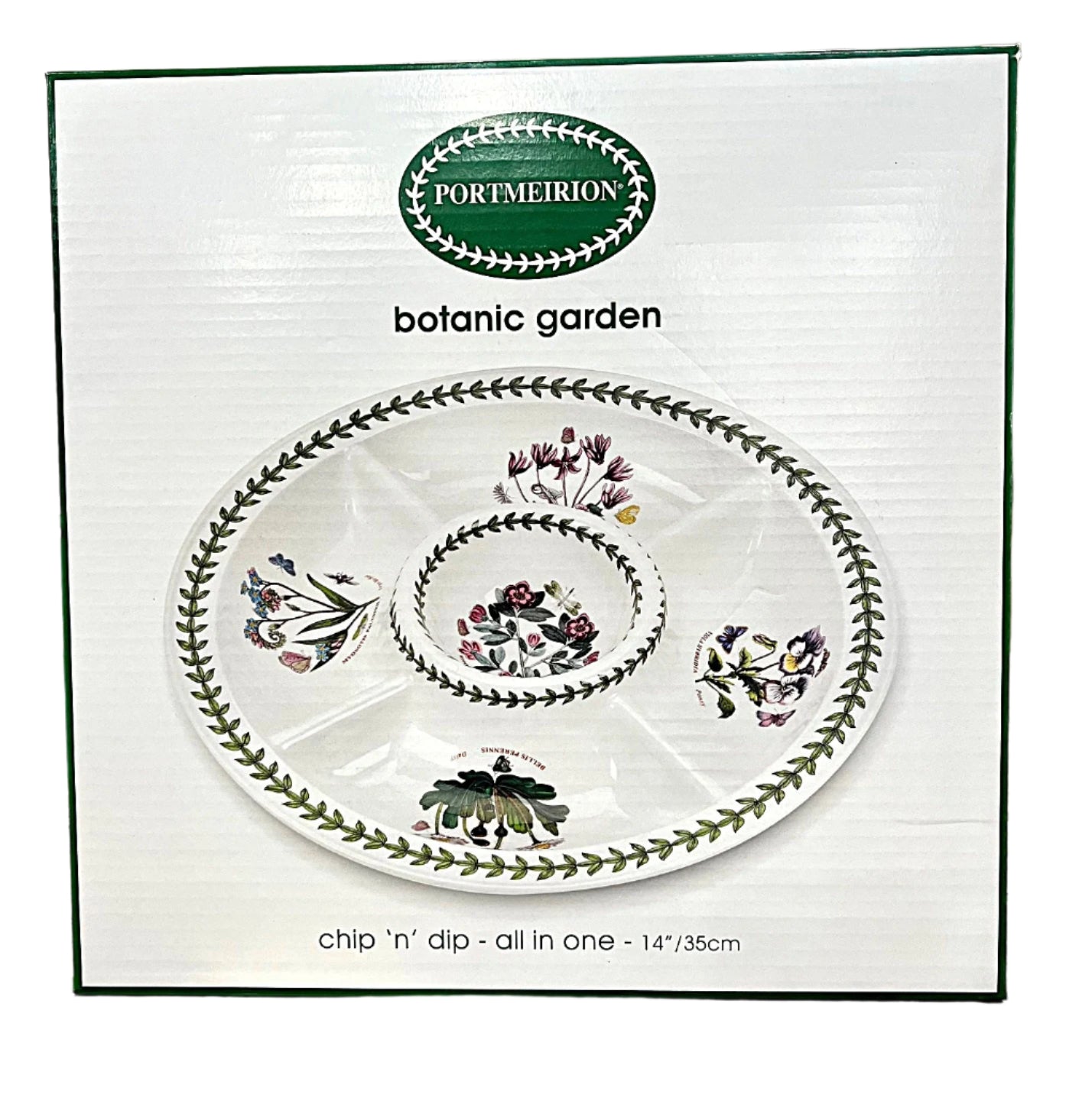 Portmeirion Botanic Garden Chip & Dip Server 35cm Round