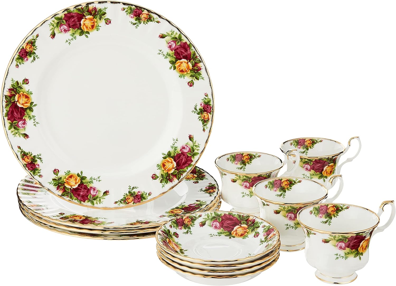 Royal Albert Old Country Roses 12-Piece Dinnerware Set