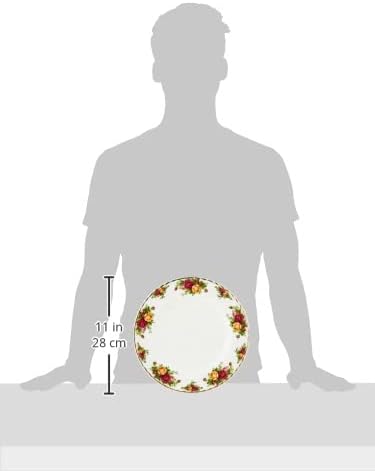 Royal Albert Old Country Roses 12-Piece Dinnerware Set, Bone China service for 4