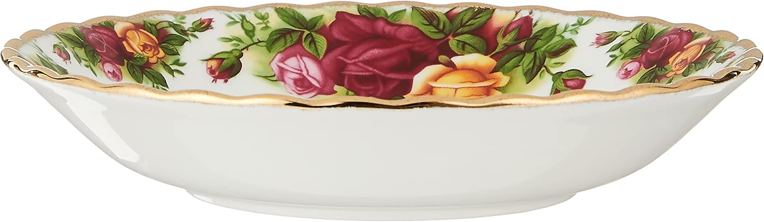Royal Albert Old Country Roses 12-Piece Dinnerware Set, Bone China service for 4