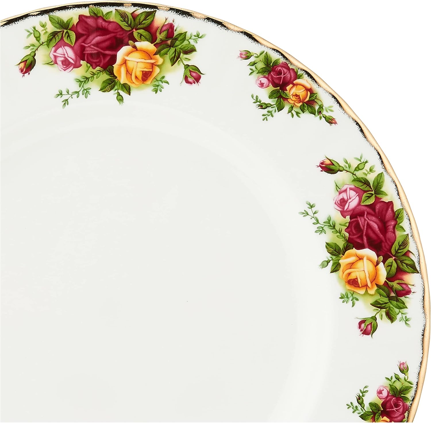 Royal Albert Old Country Roses 12-Piece Dinnerware Set, Bone China service for 4